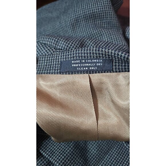 Vintage Oscar De La Renta gray & black wool tweed sport coat blazer size 41R - Picture 9 of 14